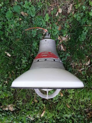 Vintage Crouse Hinds Industrial Light Fixture Explosion Proof Prismatic Globe
