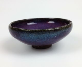 Antique 13th Century Chinese Jun Ware Purple Blue Mottled Bowl - Song Ming Yuan