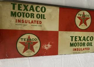 Vintage Texaco Sign Metal On Pump? 18x8.  25