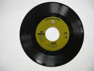 Van Morrison Domino / Sweet Jannie 45 7 " Single 1970 Us Ex