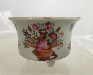 Chinese Qianlong Famille Rose Export Porcelain Miniature Planter