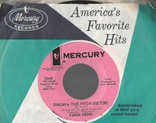 Faron Young Nothing Left To Lose / Dingaka The Witch Doctor 45 Record Promo