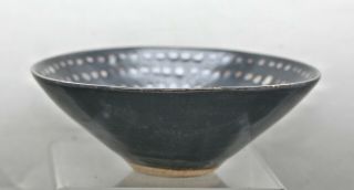 Fine Antique Chinese Jian Yao Oil Drop Glaze 建窑油滴盏 Ceramic Tea Bowl C1920s