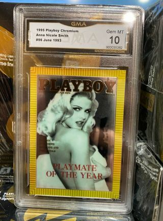 Anna Nicole Smith 1993 Playboy Licensed 1995 Chromium Card Graded Gem 10
