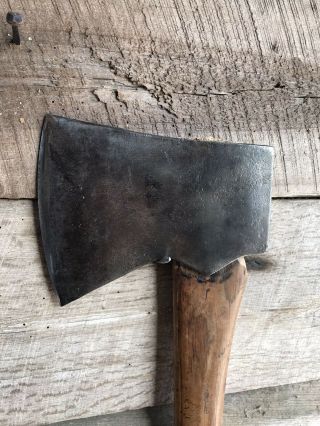 35” Felling axe Vintage American leather sheath wood slasher 3