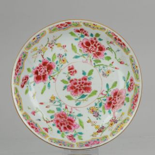 Antique - Plate - Fencai - Porcelain - Famille Rose - China - Qianlong (1.