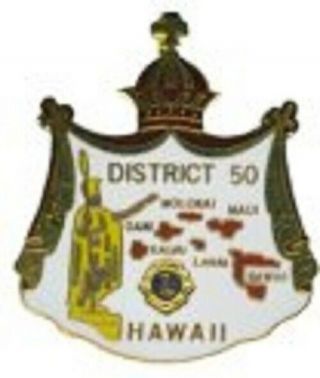Lions Club Pins - Hawaii 1970 No Date