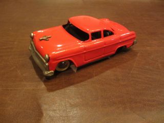 Vintage Antique 1950s Asahi Toys Japan 1956 Ford Battery Operated Tin Toy Car