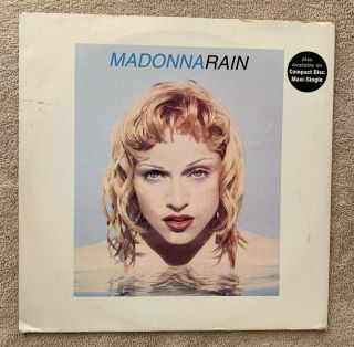 Madonna Rain 12 " Vinyl Single Record Promo Up Down Suite Waiting 0 40988 Nm