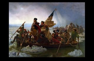 12x18 George Washington Crossing The Delaware Photo Poster Print Art Gorgeous