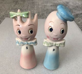 Vintage Anthropomorphic Fork And Spoon Salt And Pepper Shakers