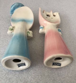 Vintage Anthropomorphic Fork And Spoon Salt And Pepper Shakers 2