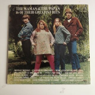 The Mamas & The Papas 16 Of Their Greatest Hits Vinyl Lp Record Album