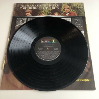The Mamas & The Papas 16 of their Greatest Hits Vinyl LP Record Album 3