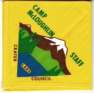 Boy Scout Vintage Camp Mcloughlin Staff N/c Crater Lake Cncl
