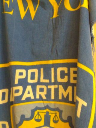 Nypd City Of York Police Department Beach Towel 30 X 60 Inches Blue