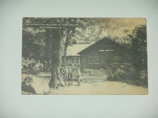 Scout Postcard - Camp Collins Near Peekskill Ny - Recreation Building 20 