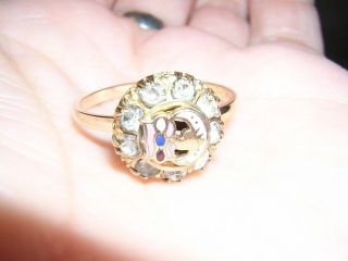 Rebekah Odd Fellows 10k Gold Fill Fraternal Ring Ladies Vintage 3,  4,  5,  6,  9,  10,  11