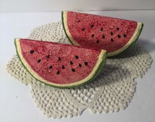 Vintage Watermelon Slices Salt & Pepper Shakers Holt Howard Japan Large