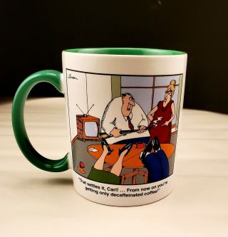 Vtg 1980 The Far Side By Gary Larsen 10 Oz.  Cup Mug Decorative Collectible
