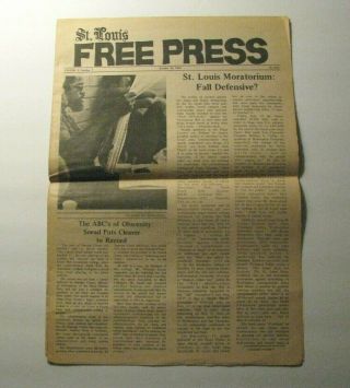 1969 St.  Louis Press Eldridge Cleaver – Anti - War Movement – Chicago 8