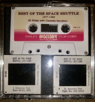 Best Of The Space Shuttle 1977 - 1984 Finley Holiday Cassette Tape Color Slides