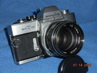 Minolta Srt - 101 Vintage 35 Mm Film Camera With Four Lens & Etc Plus