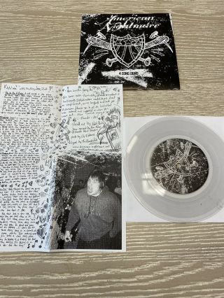 American Nightmare - 4 Song Demo - Clear Vinyl 7” 1st Pressing