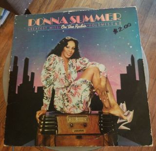 Vintage Vinyl Record Set Donna Summer On The Radio Volume I Ii Greatest Hits Lp