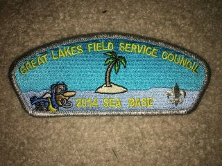 Boy Scout 2014 Great Lakes Florida Sea Base Smy Michigan Council Strip Csp Patch