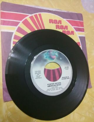 1982 Pointer Sisters American Music I Want To Do It With You Nm 7” Record 45 Rpm