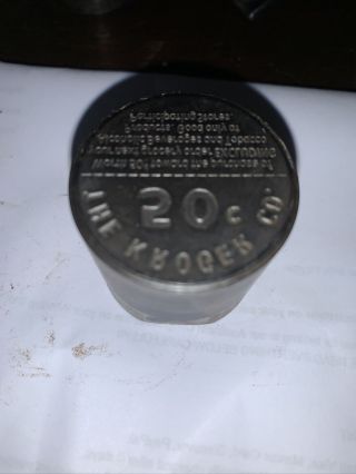 The Kroger Co.  Good For 50 Cents Token Coin Mark Die Stamp See Picture