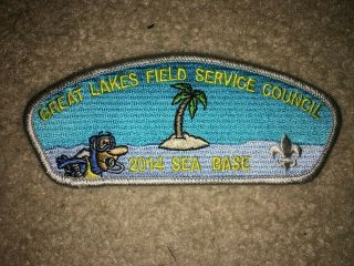 Boy Scout 2014 Great Lakes Florida Sea Base Gry Michigan Council Strip Csp Patch