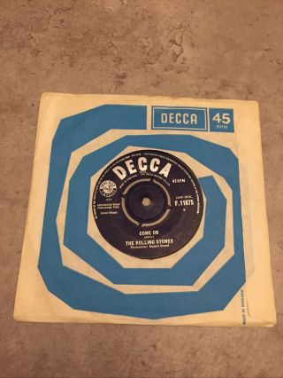 The Rolling Stones Come On / I Want To Be Loved 1963 Decca F11675 Vinyl