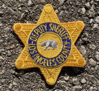 Vintage Los Angeles County Deputy Sheriff Police Patch Usa 2.  5”x2.  5” California