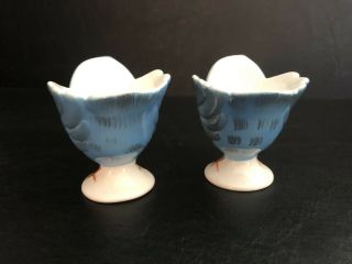 Set Of 2 Vintage GEO.  LEFTON Japan BLUEBIRD EGG CUP 286 3