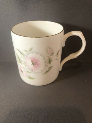 Crown Trent Fine Bone China Floral Pattern Mug Staffordshire England Euc
