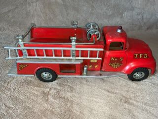 Early Tonka Toys Ford Cab Suburban Pumper Fire Truck 50 