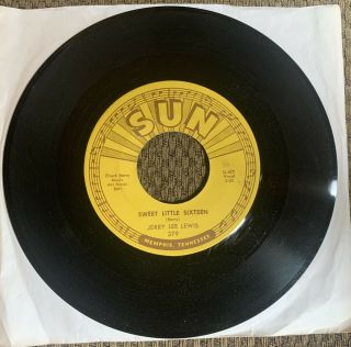 Jerry Lee Lewis ‎– Sweet Little Sixteen 45 - Sun 379 - Rockabilly - Nm -