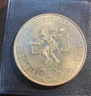 Mexico 25 Pesos 1968 - Silver - Summer Olympics Mexico City Unsealed