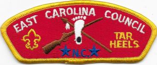 East Carolina Council S6 Tar Heels Cloth Back Csp Sap Croatan Lodge 117 Bsa
