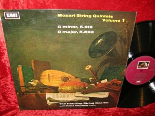 1967 Uk Nm Hqs 1120 Stereo Mozart String Quintets Vol 1 Heutling Quartet