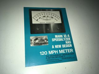 Stephenson Promo Brochure Speedalyzer Radar Police Advertising Speed Gun 6 - A