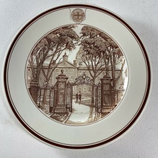 Antique Copeland Spode Brown University Van Wickle Gates Collector Plate
