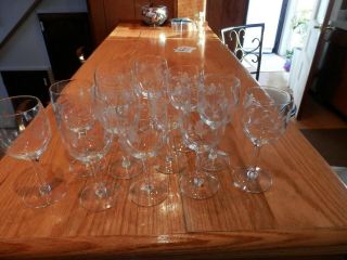 Vintage Princess House Heritage Set Of 12 Stem White/red Wine Glass Glasses 420