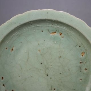 Chinese Old Longquan Kiln Celadon Crackle Glaze Porcelain Plate 2
