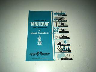 Stephenson Promo Brochure Minuteman Resuscitator Police Rescue Advertising
