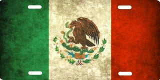 Mexico Mexican Flag License Plate Sign 12 " X6 " Metal Cool