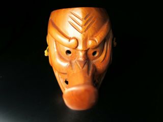 Japanese Handmade TENGU mask noh kyougen kagura demon mask bugaku 2