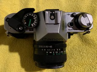 Vintage Canon AE - 1 SLR Film Camera W/ Canon FD 28mm 1:2.  8 Lens & L37c UV Filter 3